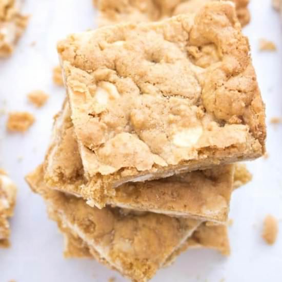 White Chocolate Blondies - Recipe photo by servedfromscratch