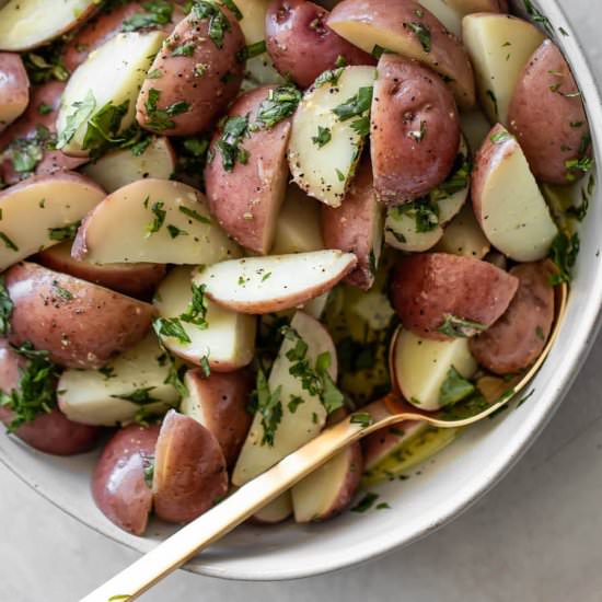 Italian Potato Salad (Vegan, GF) - Recipe photo by realandvibrant