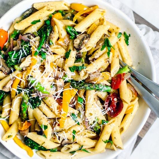 instant pot pasta primavera - Recipe photo by killingthyme