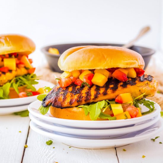 Asian Fusion Chicken Burger - Recipe photo by poweredbymom