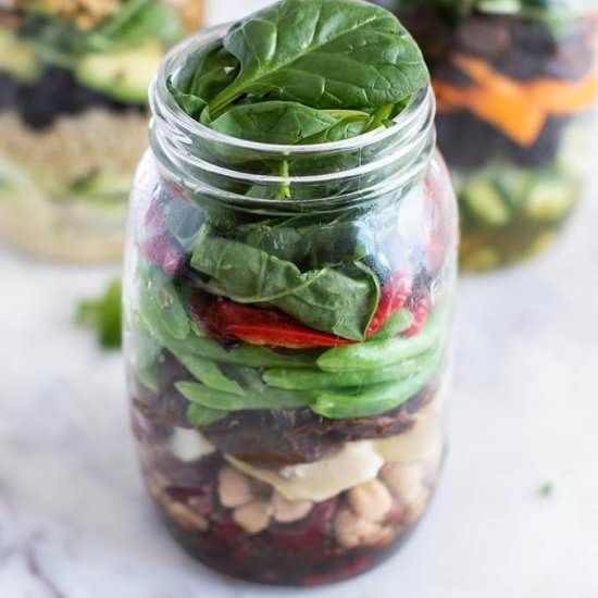 3 Mason Jar Salad Recipes - Recipe photo by SunkissedKitch