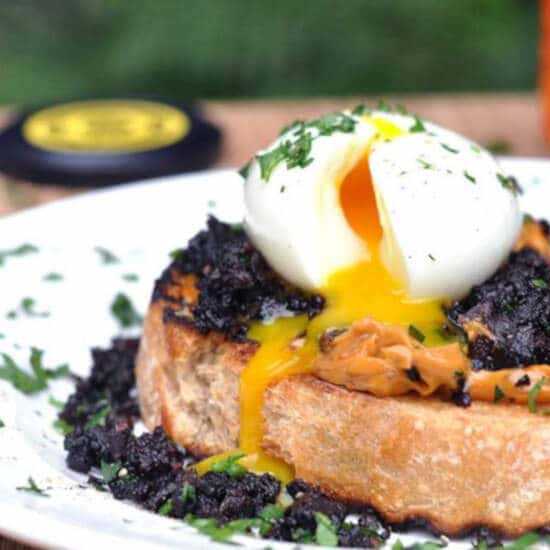 Crispy Black Pudding Breakfast - Recipe photo by Arun