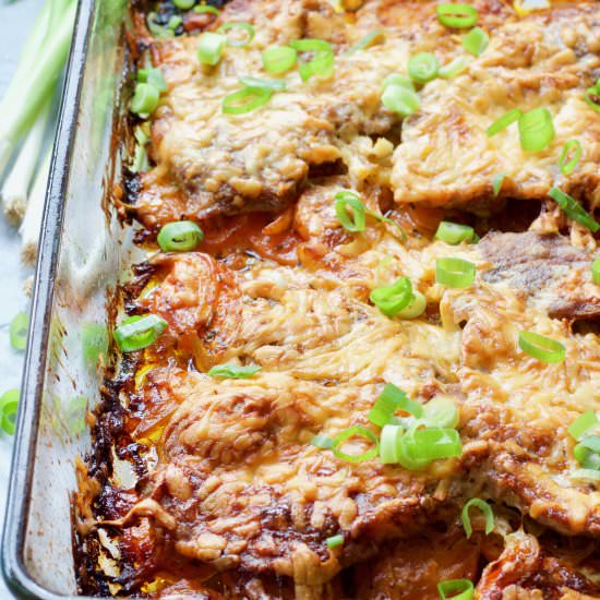 Oven Baked Pork Chops with Cheese - Recipe photo by joskitchenlarder