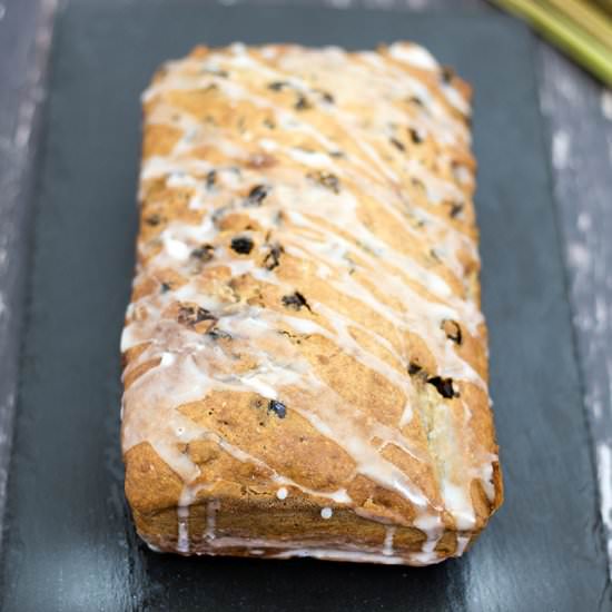 Rhubarb tea loaf - Recipe photo by Mandy Sneaky Veg