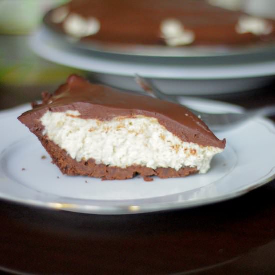 Chocolate PB Mascarpone Pie - Recipe photo by Jennyblogs
