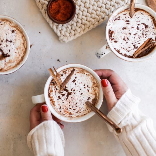 Mexican Hot Chocolate - Recipe photo by thecollegehousewife