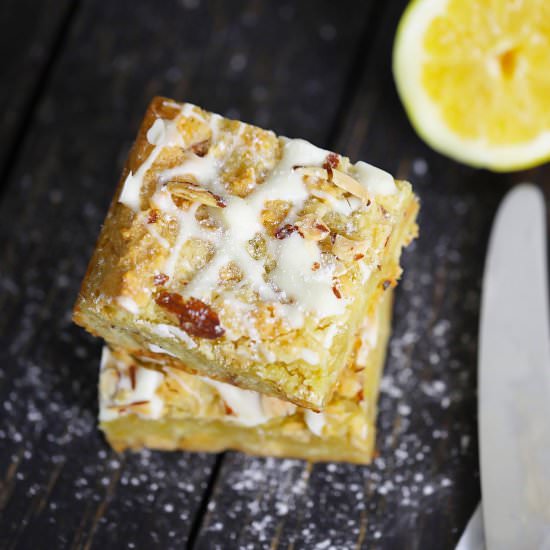 Grain-Free Lemon Curd Blondies - Recipe photo by Lila Ruth Grain Free