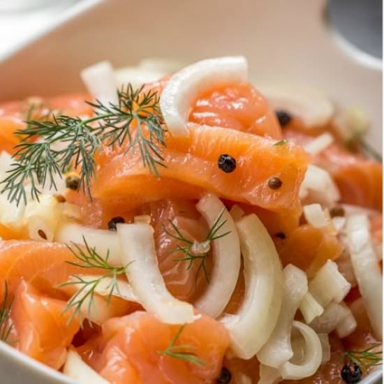 Aromatic Cured Salmon Recipe - Recipe photo by letthebakingbegin
