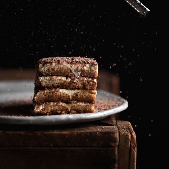 FODMAP friendly Tiramisu - Recipe photo by georgeats