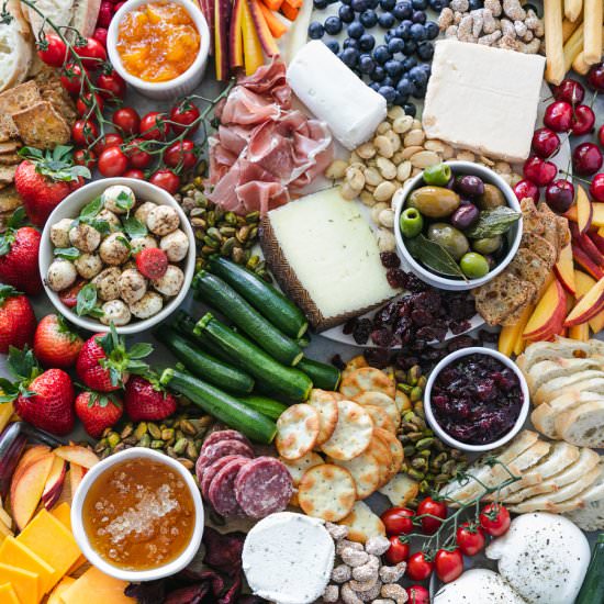 How to Build a Summer Cheeseboard - Recipe photo by Spices in my DNA
