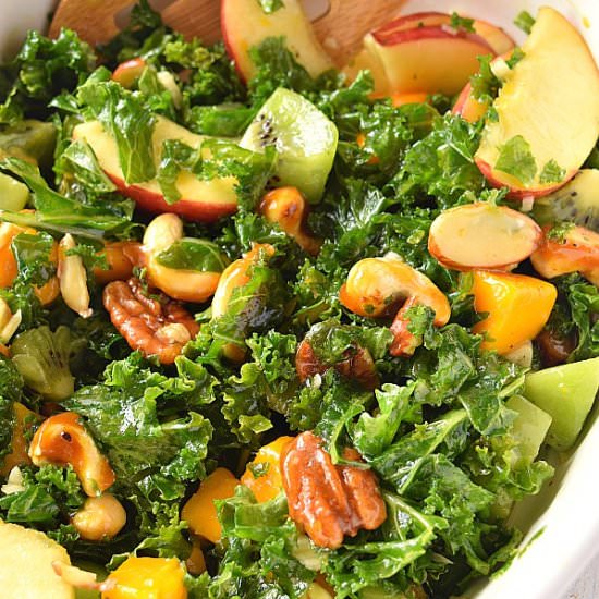 Best Kale Salad - Recipe photo by Savory Bites