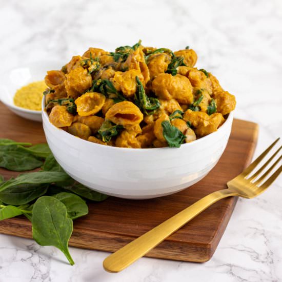 The Creamiest Vegan Mac N Cheese - Recipe photo by wholly-plants