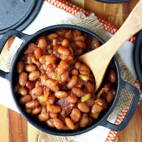 Peachy Dr Pepper Baked Beans - Recipe photo by LetsDish