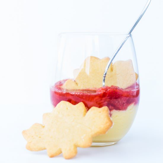 Maple Custard + Strawberry Compote - Recipe photo by mapleandmango