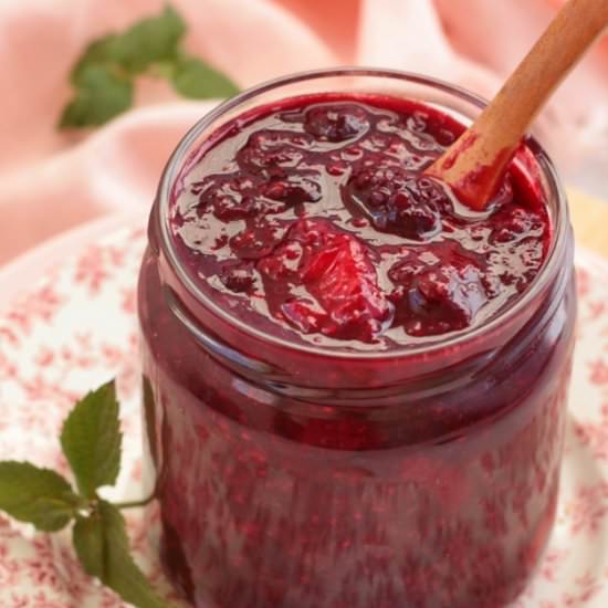 Berry Compote Recipe - Recipe photo by SundaySupper