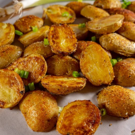 Easy Oven Roasted Potatoes - Recipe photo by The Flour Handprint