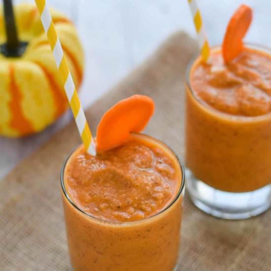 Mango Carrot Chia Smoothie - Recipe photo by Seasonal Cravings