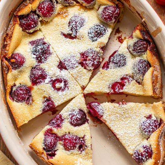 Cherry Clafoutis - Recipe photo by Savingroomfordessert