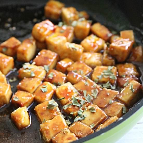 Honey Hoisen Crispy Tofu - Recipe photo by Table for 7