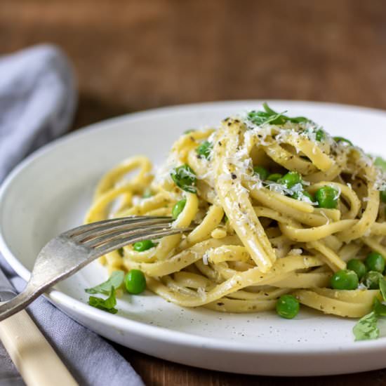 Pasta with Peas - Recipe photo by veggie desserts