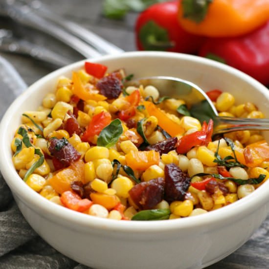 Sauteed Corn with Bacon - Recipe photo by agoudalife
