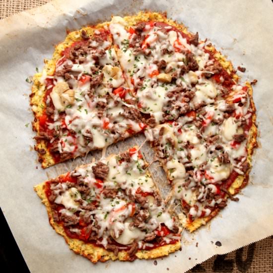 Easiest Cauliflower Pizza Crust - Recipe photo by browniebites