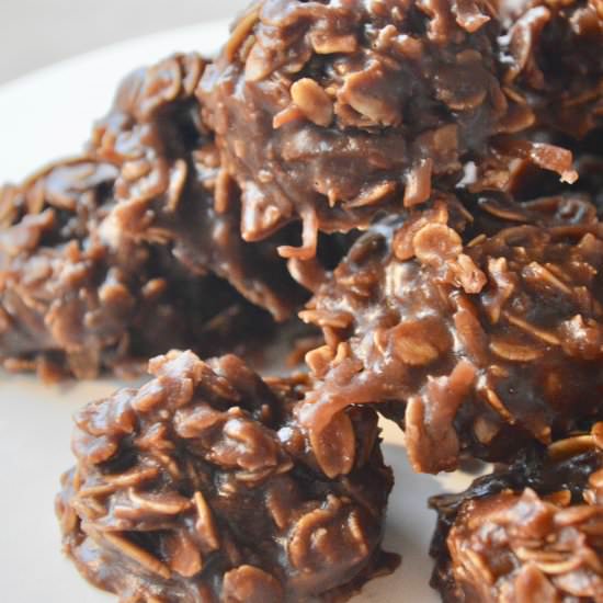 No Bake Chocolate Coconut Cookies - Recipe photo by thisdelicioushouse