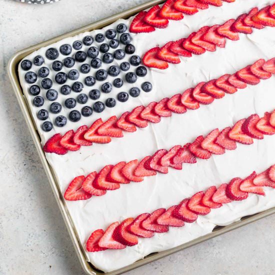 Fourth of July Cake - Recipe photo by cookingforkeeps