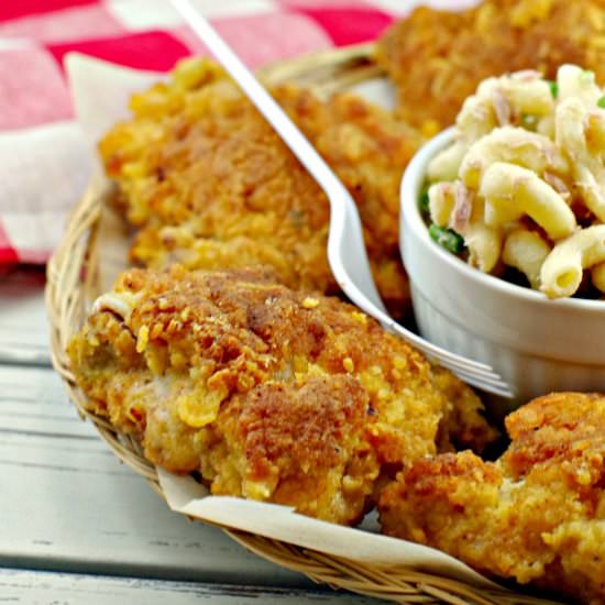 Shortcut Skillet Fried Chicken - Recipe photo by Food Meanderings