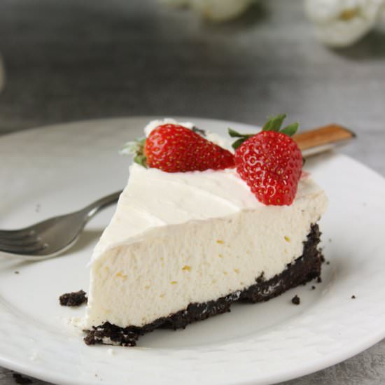 No Bake Cheesecake w/ Oreo Crust - Recipe photo by flourandspice