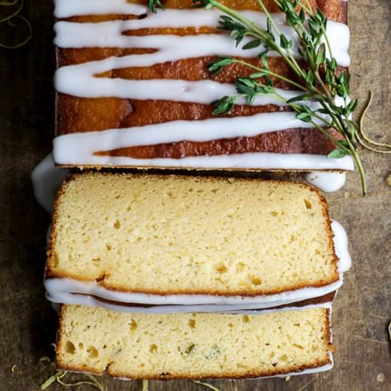 Whole Lemon Thyme Cake - Recipe photo by fromthelarder