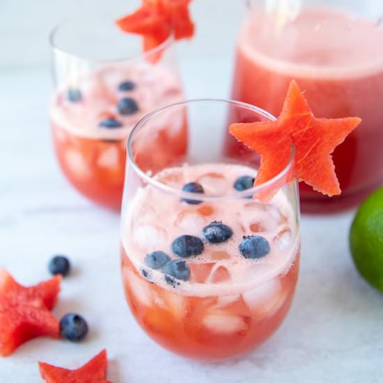 Watermelon Sangria - Recipe photo by amindfullmom
