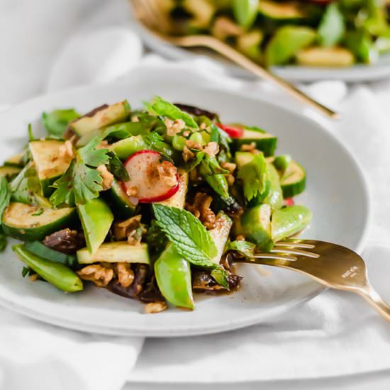 Cucumber Snap Pea Salad - Recipe photo by paleoinpdx