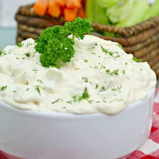 Easy Cucumber Dip - Recipe photo by Skinny Sweets