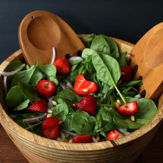 Summer Strawberry Spinach Salad - Recipe photo by dishnthekitchen
