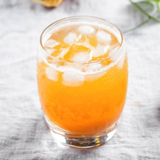 Iced Passion Fruit Green Tea - Recipe photo by MasalaHerb