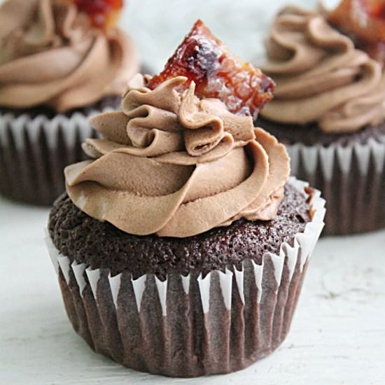 Chocolate Bacon Cupcakes - Recipe photo by biggreenhouse