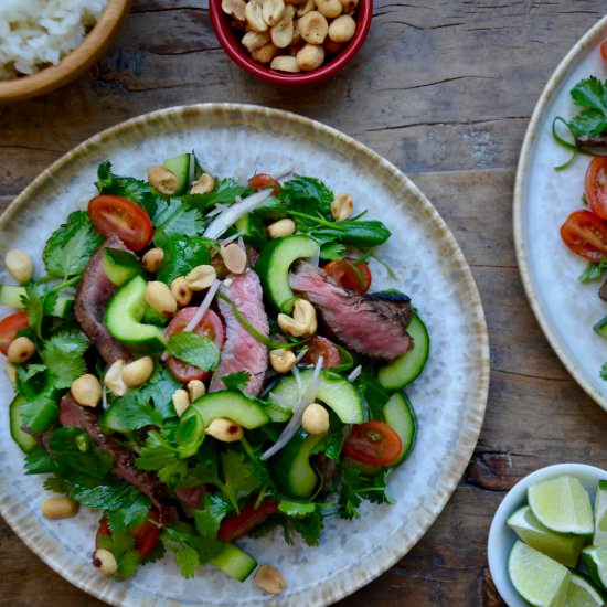 Thai Beef Salad with Lime Dressing - Recipe photo by justataste