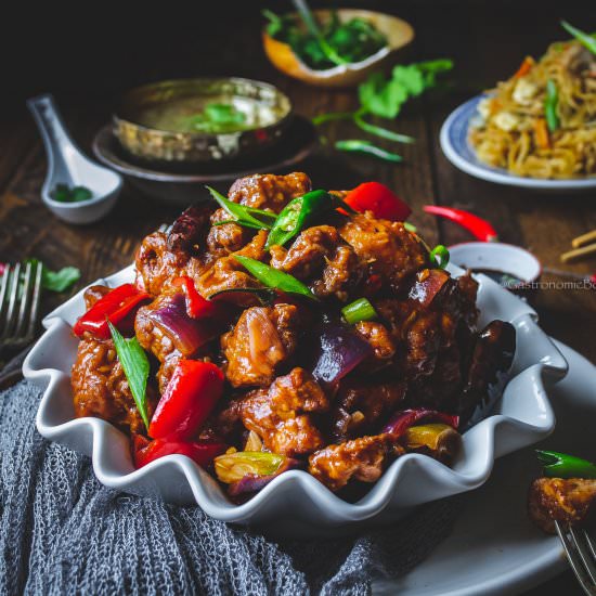 Kolkata Style Chilli Chicken - Recipe photo by Gastronomic Bong
