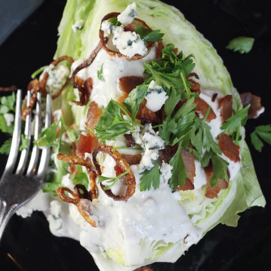 Wedge salad with Stilton - Recipe photo by Food Gal