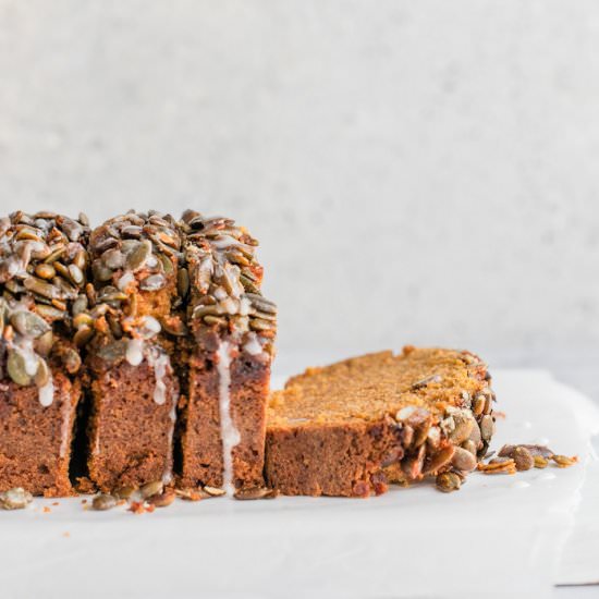 MOIST PUMPKIN BREAD WITH STREUSEL - Recipe photo by Art of Palate
