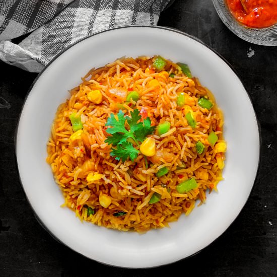 Quick Sweet Corn Fried Rice - Recipe photo by EasycookingwithMolly