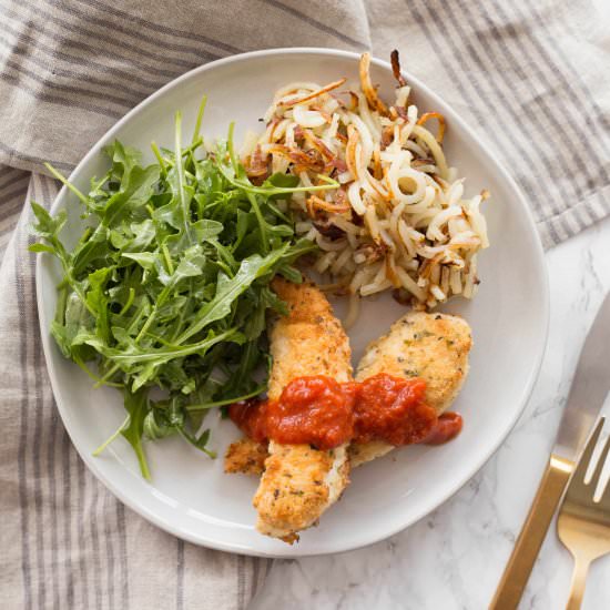 Chicken Tender Dinner with Potatoes - Recipe photo by Inspiralized