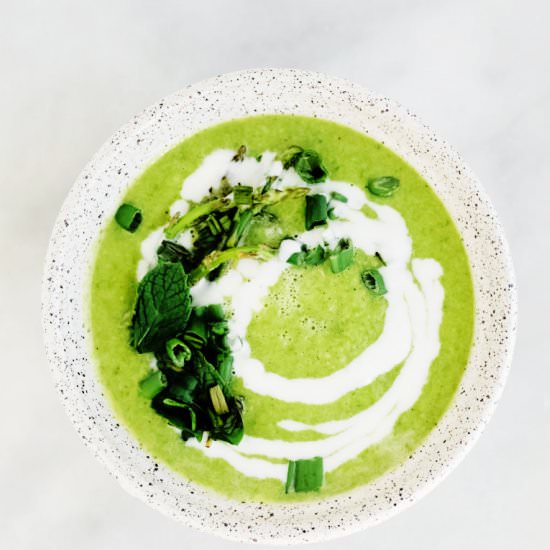 Paleo cream of asparagus soup - Recipe photo by miminewman