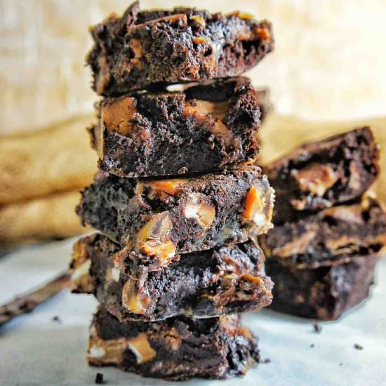 Triple Caramel Chocolate Brownies - Recipe photo by SweetCaramelSunday