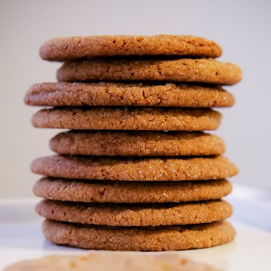 Grandma's Soft Gingersnaps - Recipe photo by Candy Jar Chronicles
