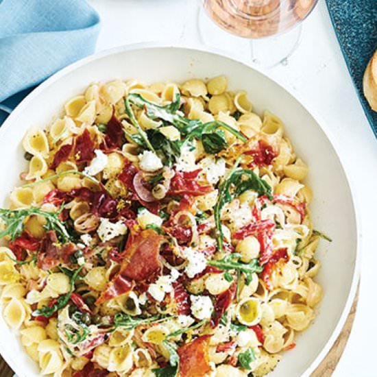 Goat’s cheese pasta - Recipe photo by wselectors