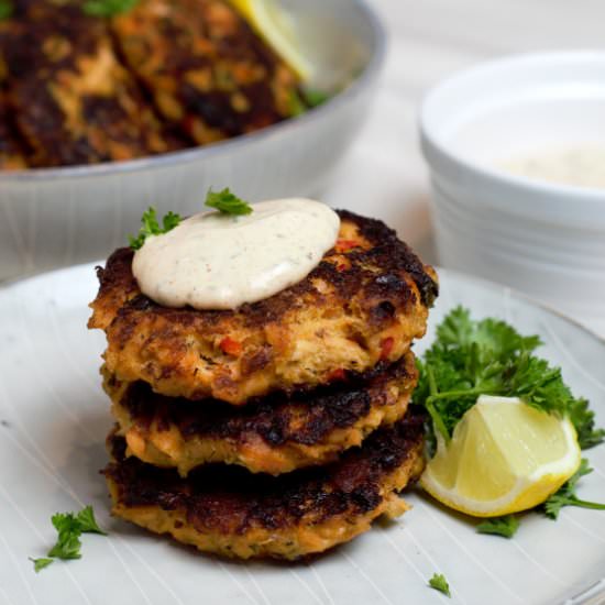 Perfect Salmon Cakes Recipe - Recipe photo by DeliciousbyDesign