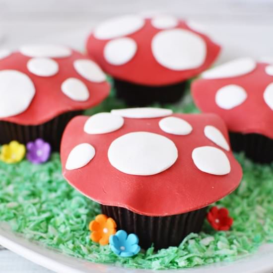 Toadstool Cupcakes - Recipe photo by jsoltys