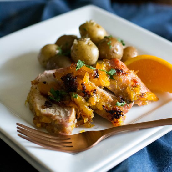 Roasted Honey Orange Pork Tenderloi - Recipe photo by whattheforksfordinner